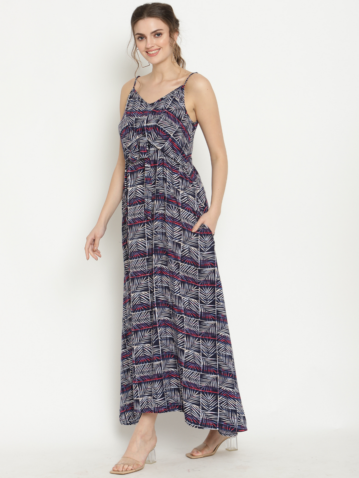 Knotted Nursing Maxi Dress