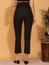 Stretchy Cotton Maternity Formal Pants- Black
