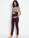 Purple Maternity Leggings