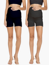 2pc. Essential Maternity OverBelly Shorts