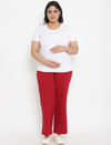 Plus Size Wid-leg Maternity Pants