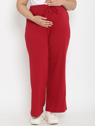 Plus Size Wid-leg Maternity Pants