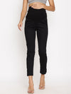 Stretchy Straight Maternity Dress Pants- Black
