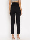 Stretchy Straight Maternity Dress Pants- Black