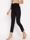 Stretchy Straight Maternity Dress Pants- Black
