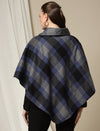 Maternity Woollen Poncho- Plaid