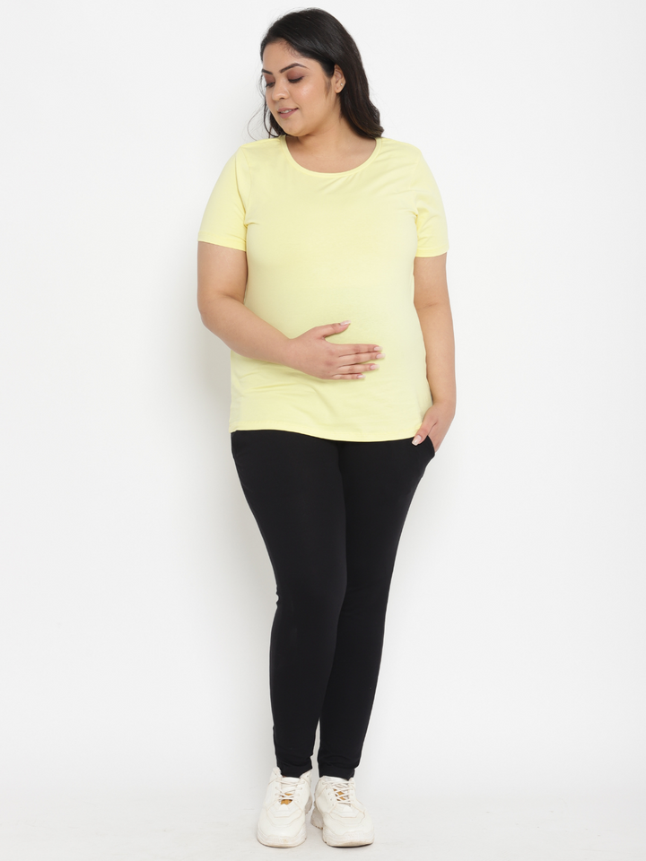 2pc. Plus-size Maternity Leggings