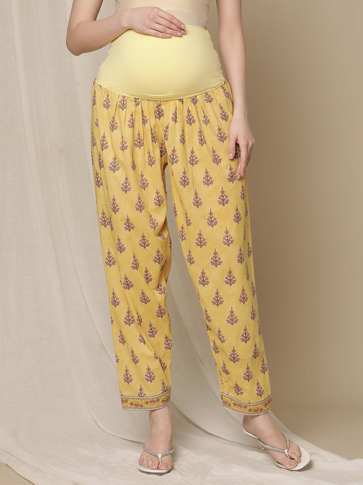 3pc. Maternity Printed Cotton Kurta Set