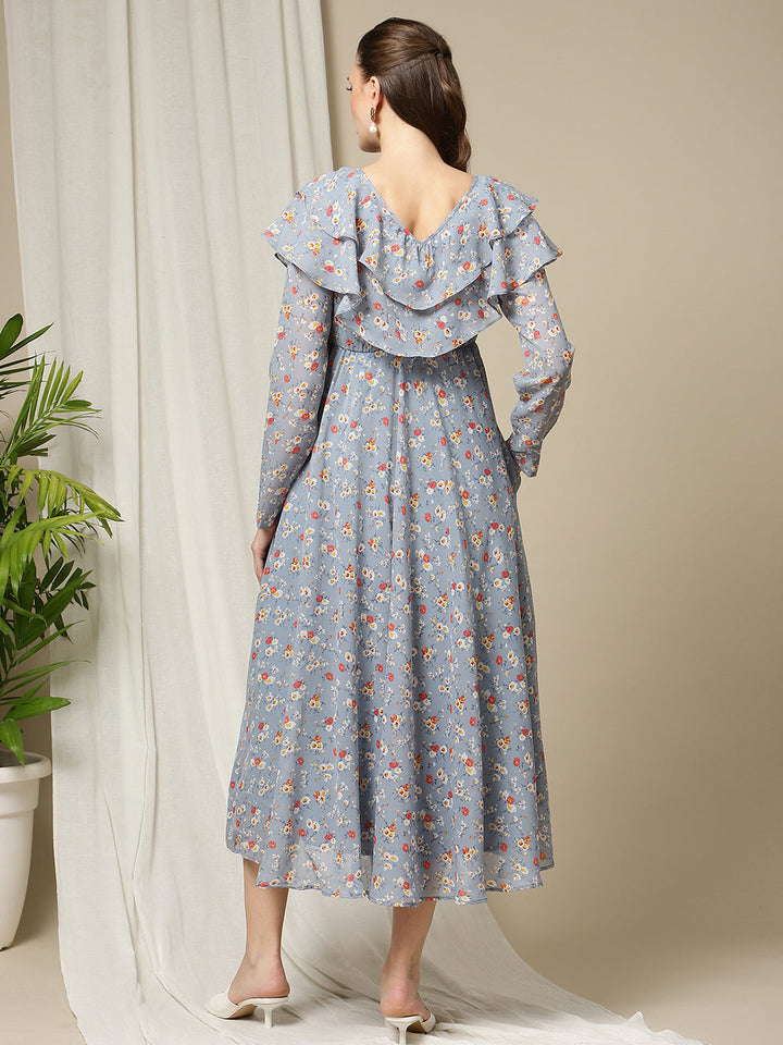 Maternity Printed Long Frock
