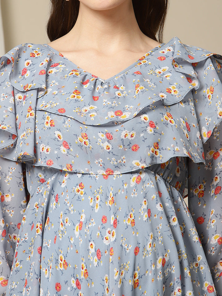 Maternity Printed Long Frock