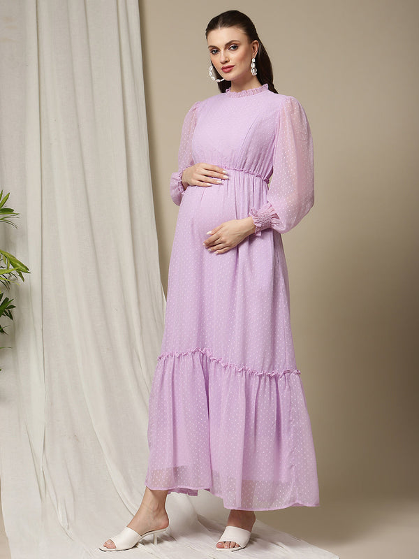 Maternity Purple Dress