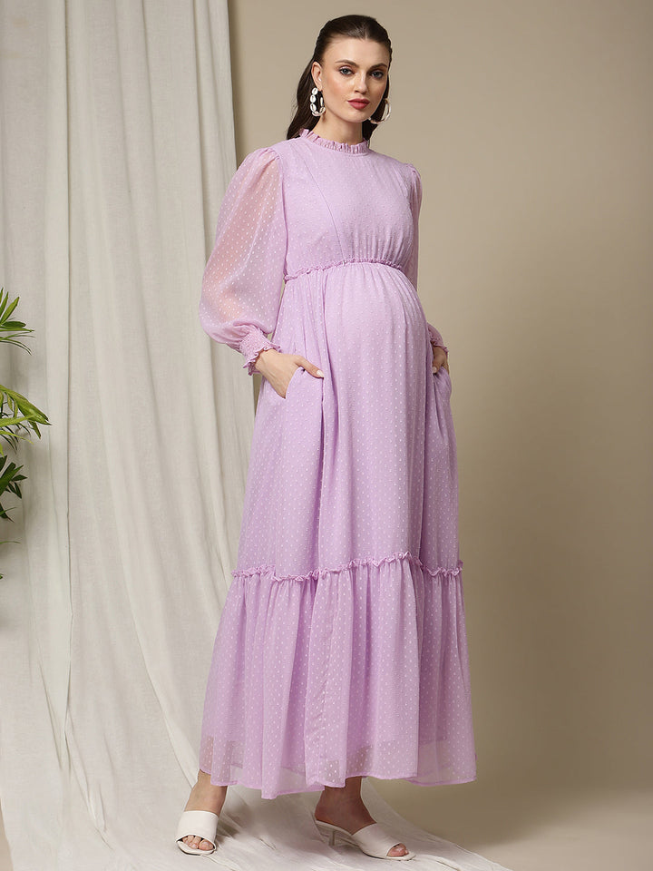 Maternity Purple Dress