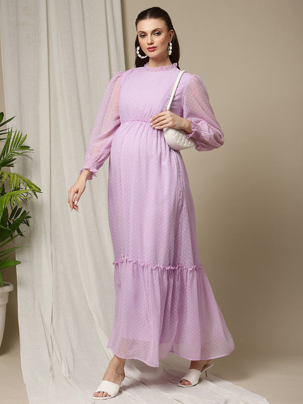 Maternity Purple Dress