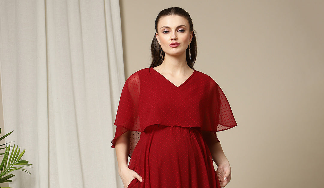 open lace back dress Buy Maternity Red Dress
