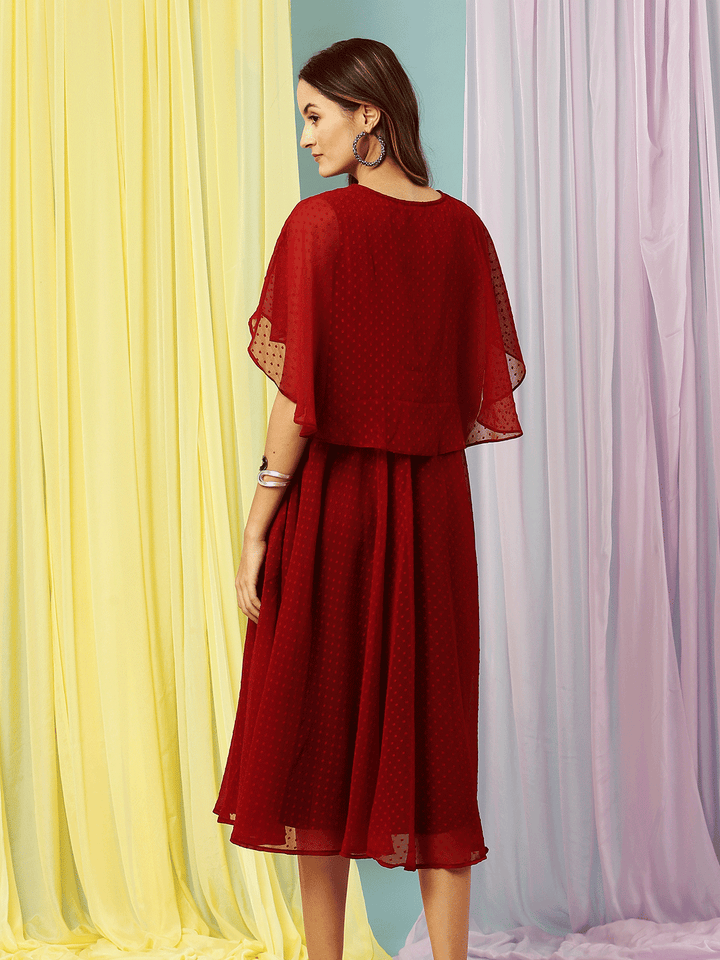Red Cape Feeding Dress