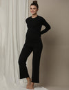 2pc. Maternity Lounge PJ Set- Black