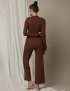 2pc. Maternity Lounge PJ Set- Brown
