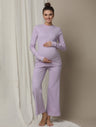 Purple Maternity Pajama Set