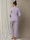 2pc. Maternity Lounge PJ Set- Purple