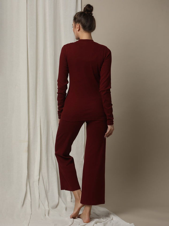 2pc. Maternity Rib-Knit PJ Set