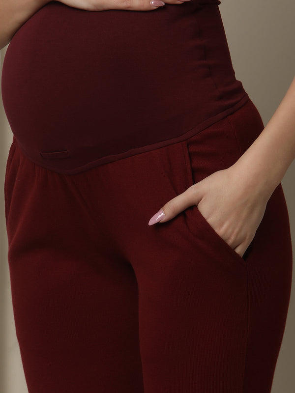 2pc. Maternity Rib-Knit PJ Set