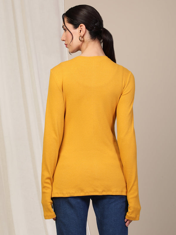 Maternity Rib long Sleeve T-shirt