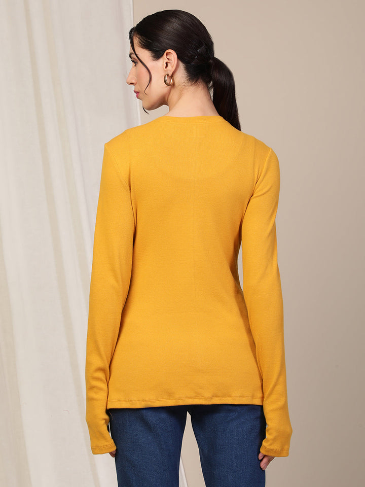 Maternity Rib long Sleeve T-shirt