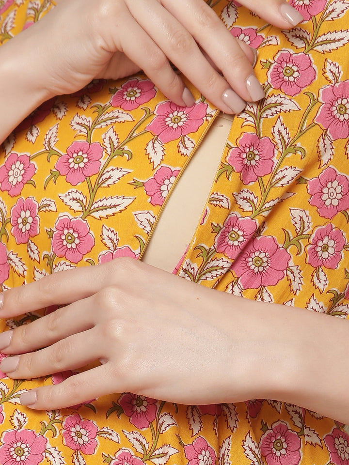 3pc. Maternity Short Kurti with Sharara