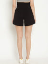 Maternity Cotton Shorts - Black
