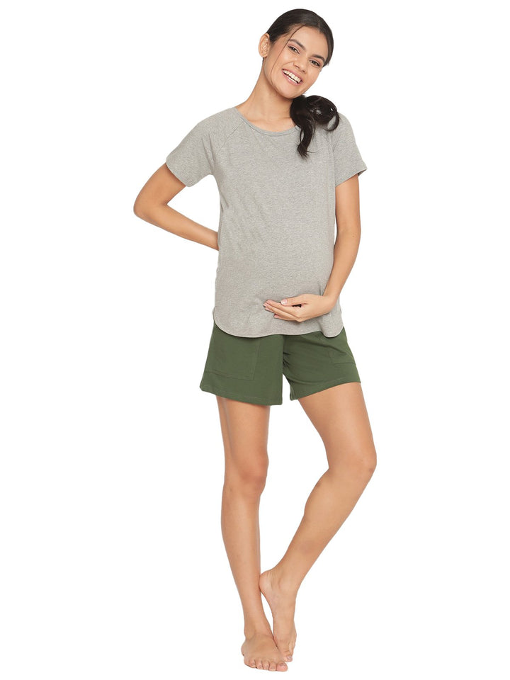 Maternity Cotton Shorts