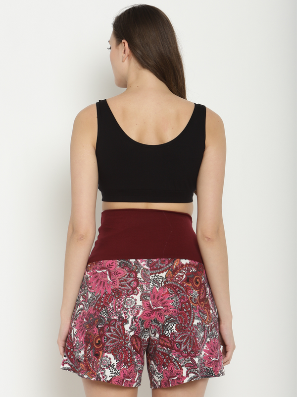 Maternity Printed Shorts