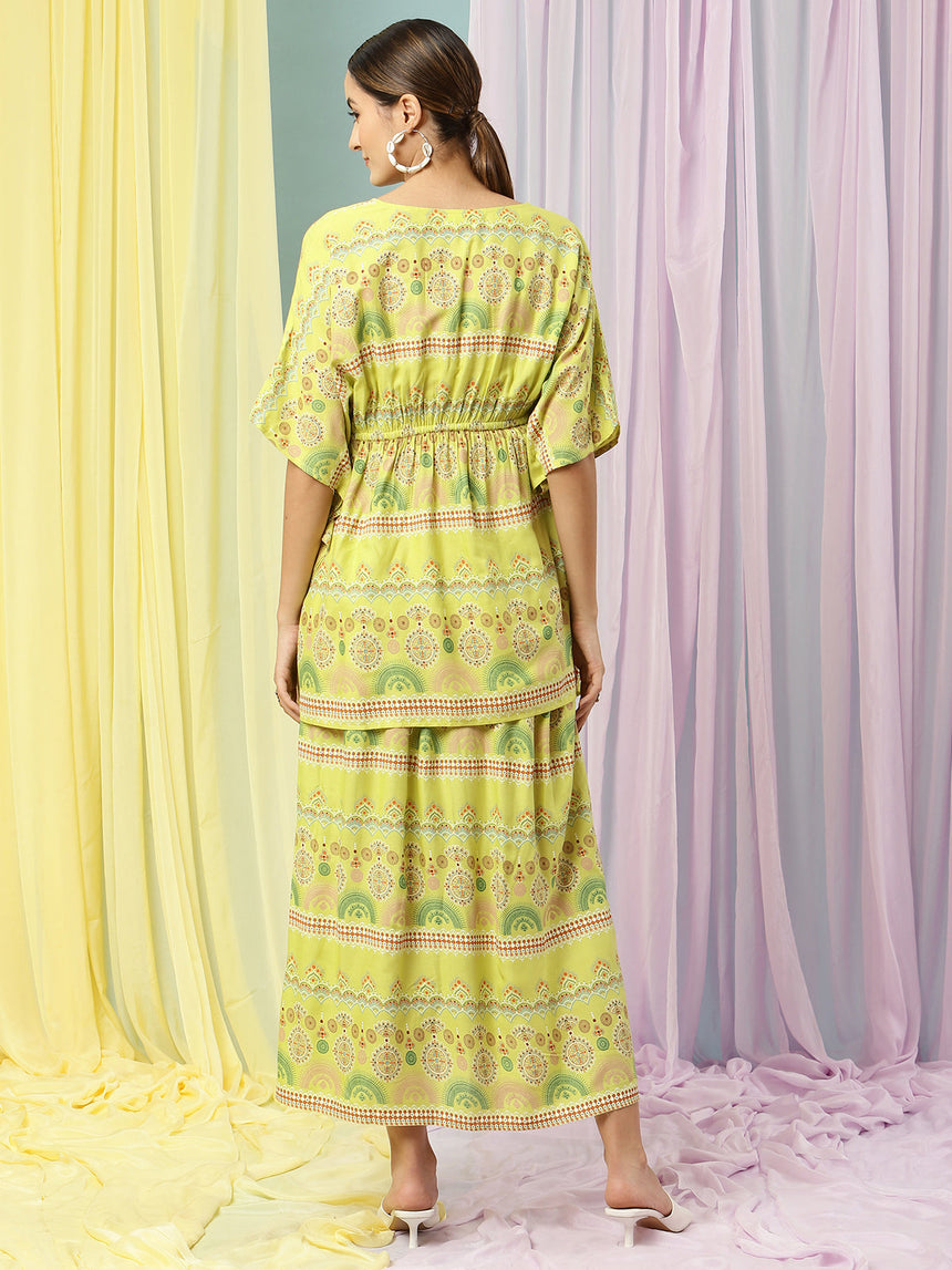 2pc. Maternity Top + Skirt Set