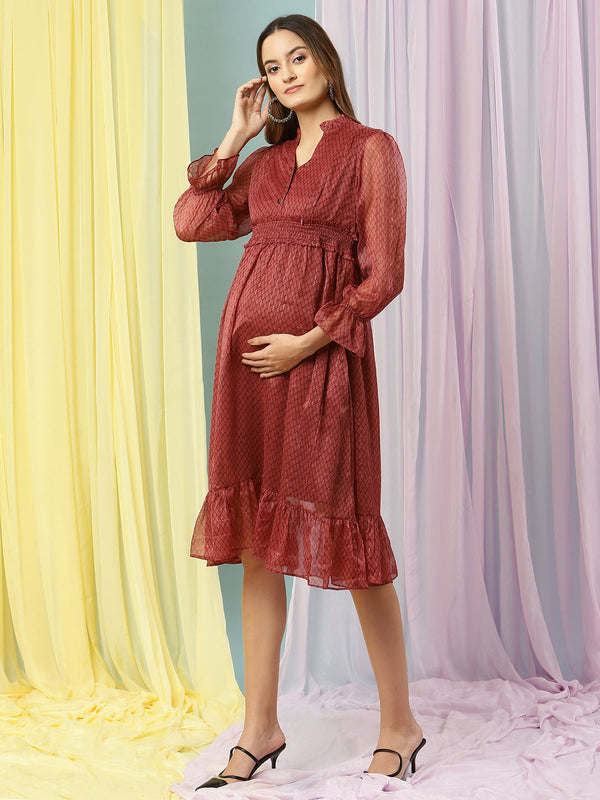 Maternity Smocked Dress