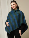 Maternity Woollen Poncho- Stripe