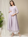 Maternity Flared Palazzo Pants- White