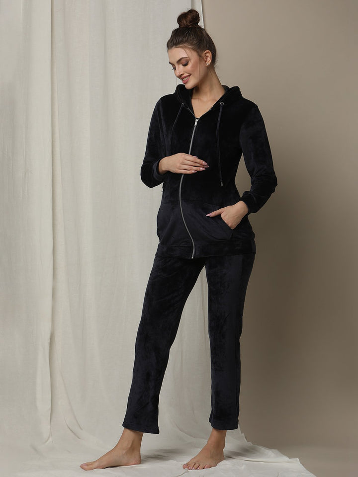 2pc. Maternity Pyjama + Hoodie Set