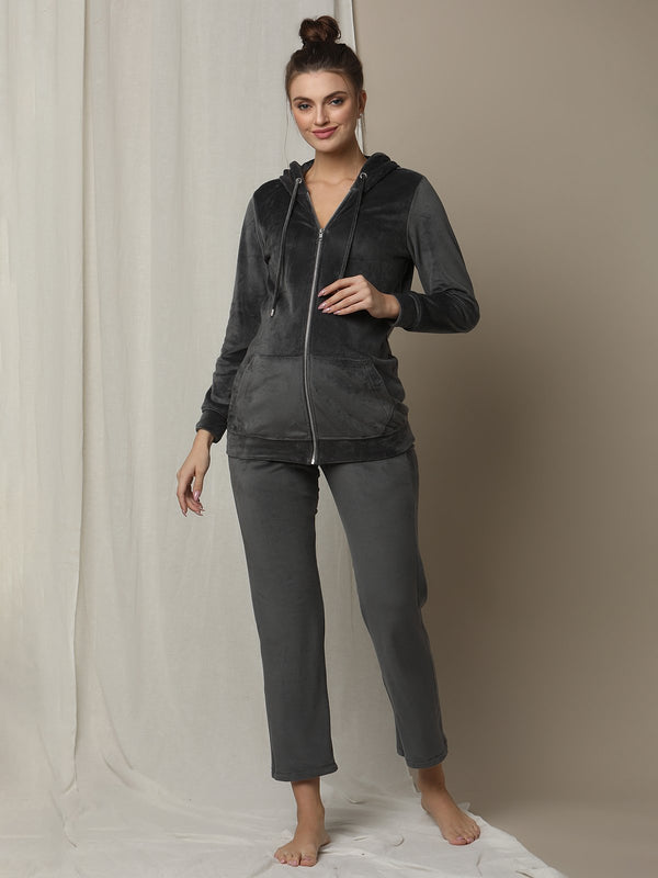 2pc. Maternity Pyjama + Hoodie Set
