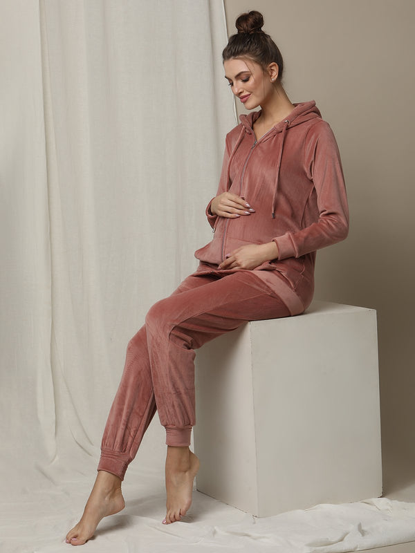 Maternity Winter Fleece Joggers