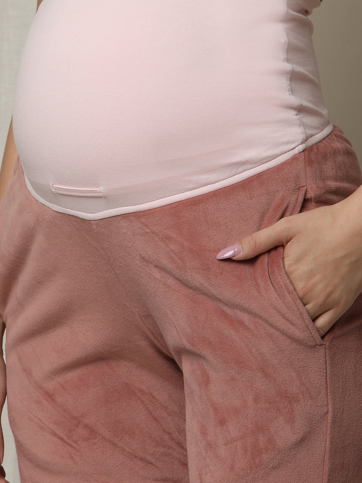 Maternity Winter Fleece Joggers