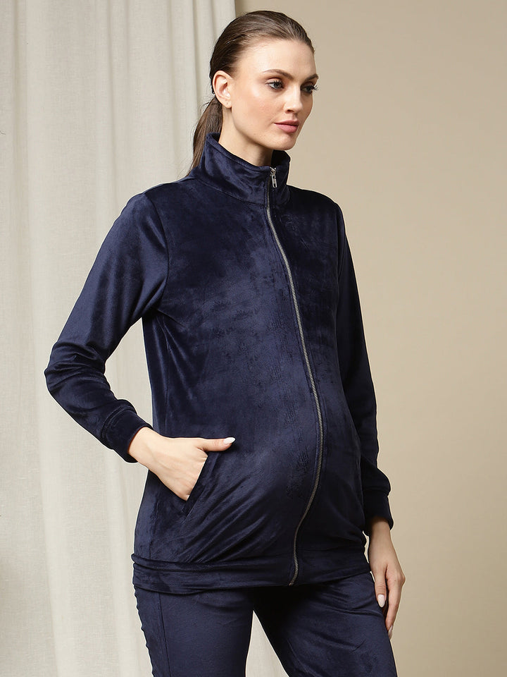 Maternity Velvet Jacket- Winter