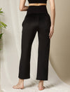 Maternity Wide-leg Winter Pants- Black