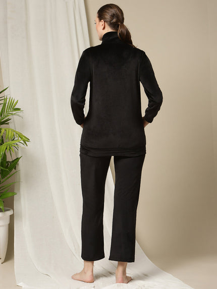 Maternity Athletic Shorts Set- Black