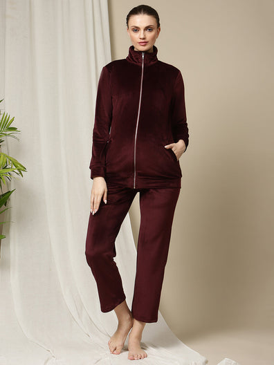2pc. Maternity Winter Set- Velvet