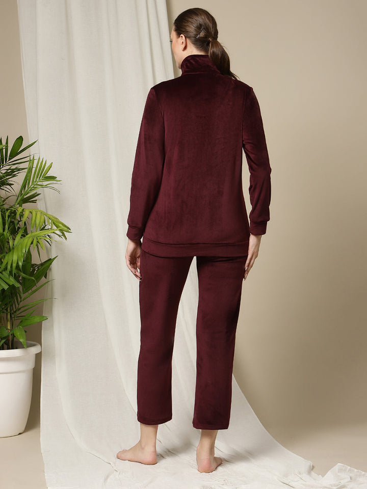 2pc. Maternity Winter Set- Velvet