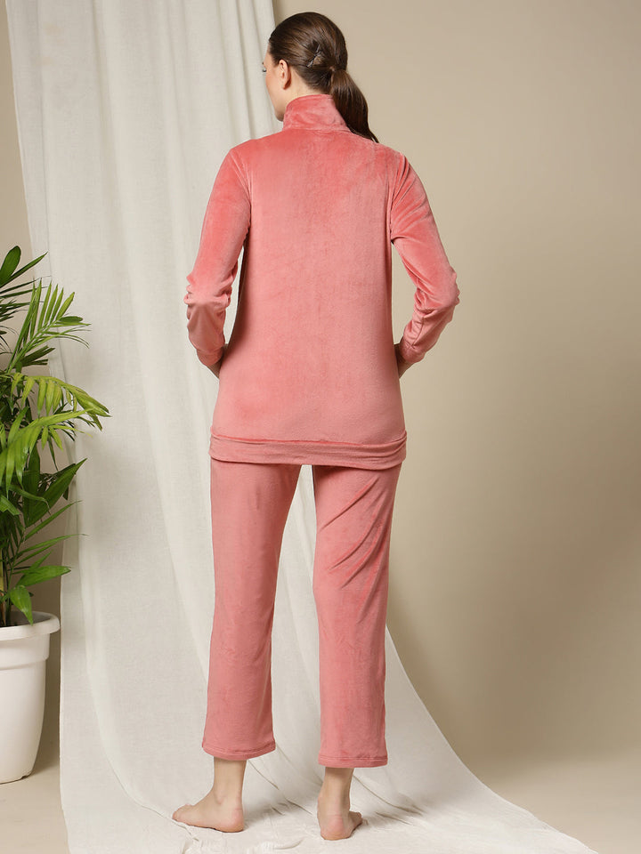 2pc. Maternity Winter Set- Velvet