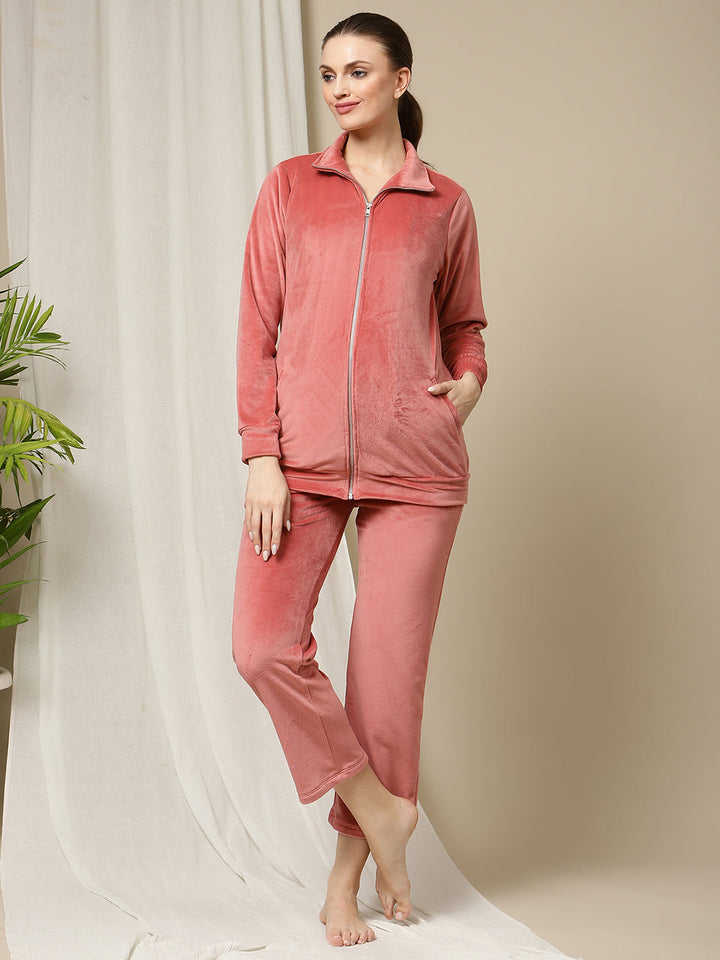 2pc. Maternity Winter Set- Velvet