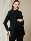 Maternity Winter Woolen Jacket- Green