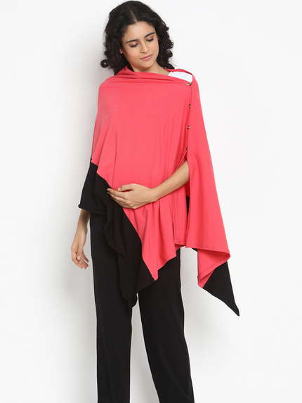 6-in-1 Nursing Cover- Black/Blue