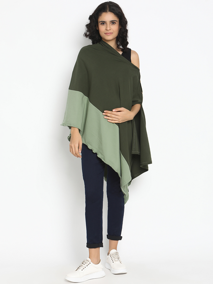6-in-1 Nursing Cover- Black/Blue