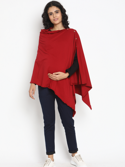 6-in-1 Nursing Cover- Black/Blue